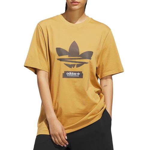 Camiseta Masculina Adidas Skateboarding Abstract Trefoil Tee MsaShdwOlv-JY3949- -1-